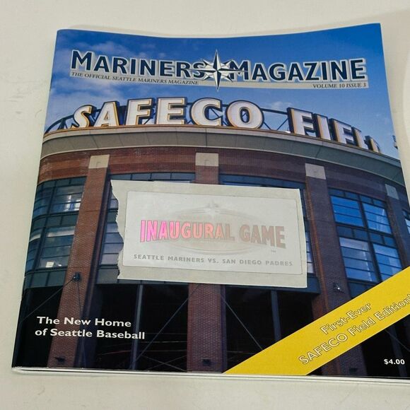 Seattle Mariners Safeco Field Official Programs/ Inaugural Programs Lot of 4 mag - Picture 2 of 11